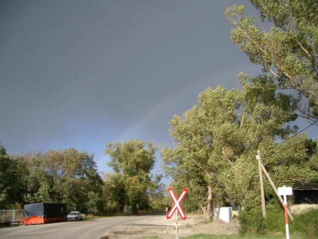 Regenbogen über Breitenlee (9. Okt.)