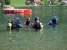Wolfgang, Yasmin, Sebastian und Sigi im Weißensee (14. Juli)