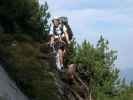 Intersport-Klettersteig: Gudrun in der 2. Etappe (8. Okt.)