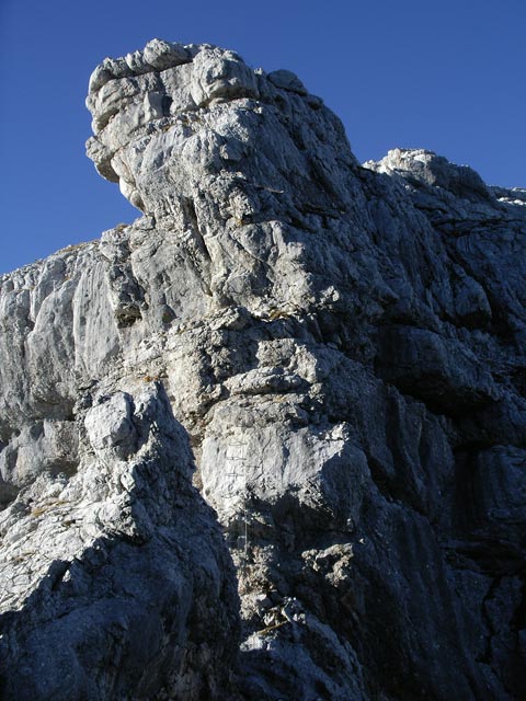 Klettersteig Nackter Hund: beim 'Löwen' (12. Nov.)