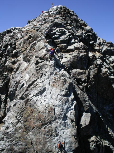 Reinhard und Christoph zwischen Großglockner und Glocknerscharte (16. Juli)