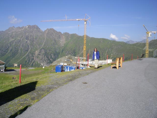 Daniela bei der Bergstation der Silvrettabahn, 2.321 m