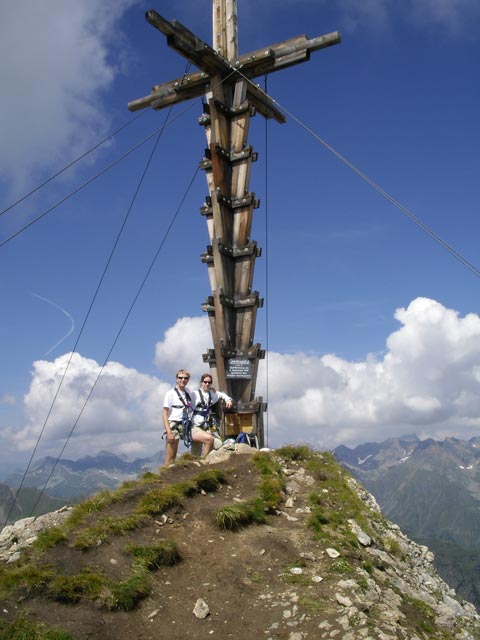 Daniela und ich am Vorgipfel des Greitspitz