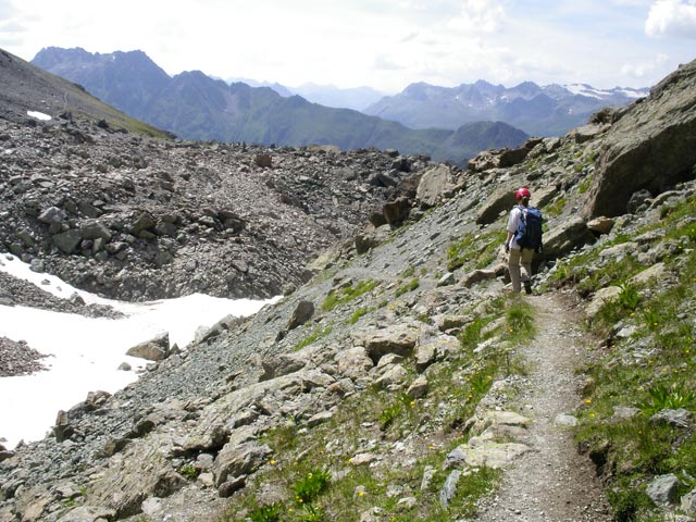 Daniela zwischen Flimjoch und Viderjoch