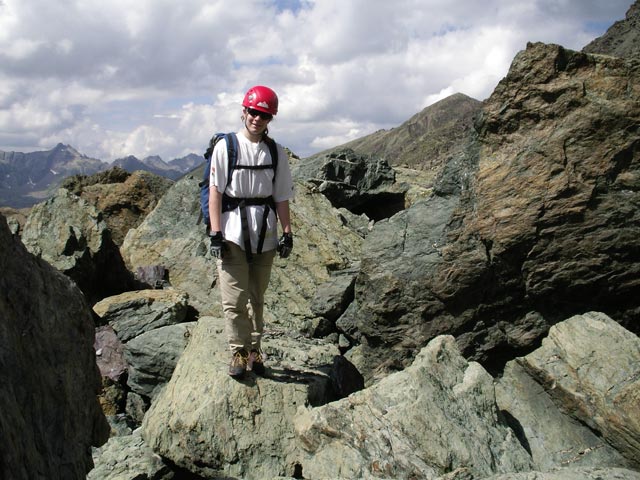 Daniela zwischen Flimjoch und Viderjoch