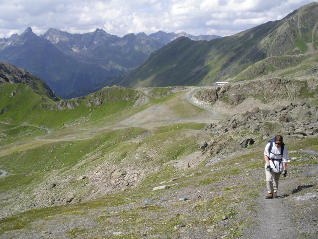 Daniela zwischen Flimjoch und Viderjoch