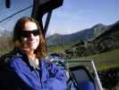 Daniela auf der Flimjochbahn