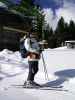 Daniela bei der Bergstation des Ochsenhaltlifts