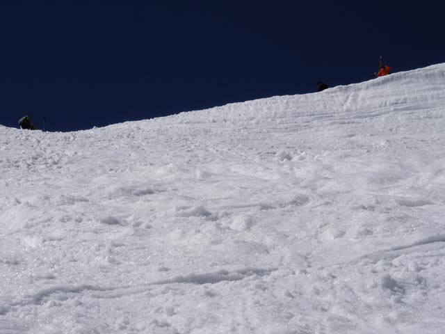 Axel zwischen Rosmarie-Stollen und Edelgrieß-Gletscher