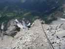 Sky Walk-Klettersteig: Irene im Ausstieg (9. Juni)