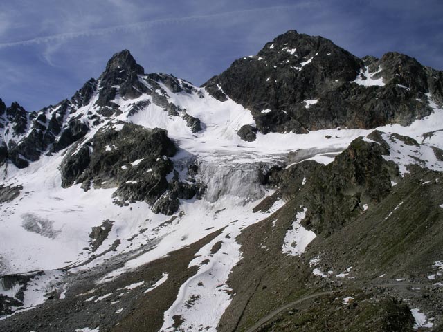 Großlitzner und Großes Seehorn von der Saarbrückner Hütte aus