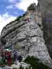 Via Ferrata Michielli Albino Strobel: Josef, Irmgard, Edith, Erich, Doris, Lukas, Marcella und Thomas (11. Juli)