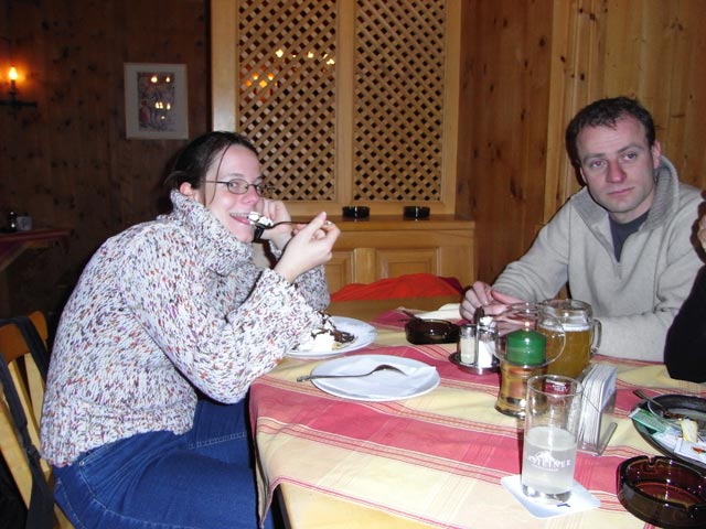 Daniela und Andreas im 'Krügerl'