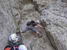 Haidsteig: Andreas zwischen Kessel und Leiter