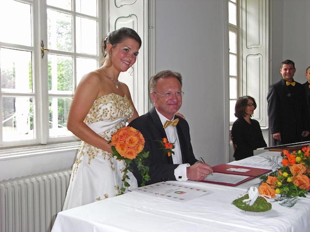 Monika und Robert im Schloss Hunyadi