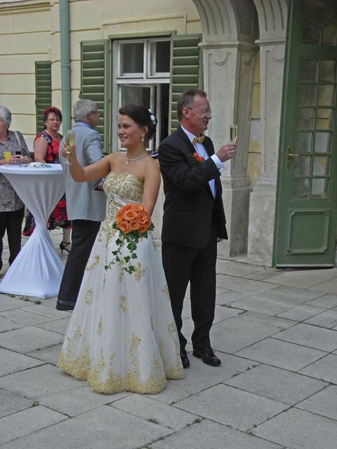 Monika und Robert im Schloss Hunyadi