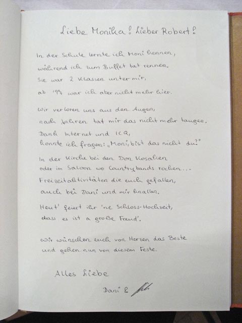 Mein Gedicht im Schloss Hunyadi