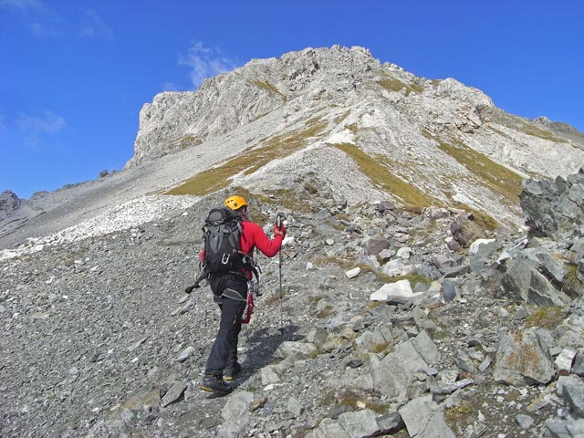 Bergvagabunden-Hütte von der Via Ferrata Bepi Zac aus