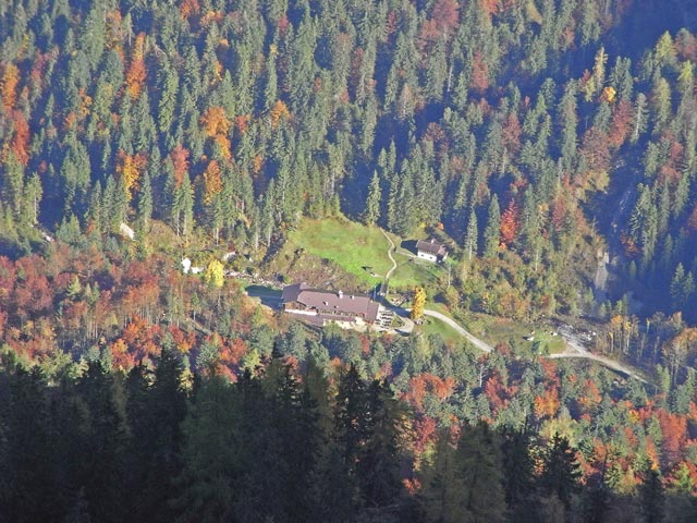 Hinterbärenbad vom Kufsteiner Klettersteig aus (11. Okt.)