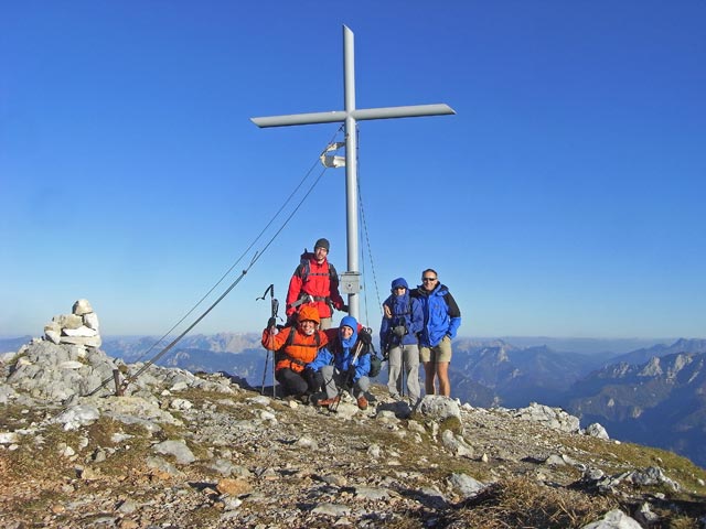 Gudrun, Norbert, Christoph, Daniela und ich am Tamischbachturm, 2.035 m (18. Okt.)