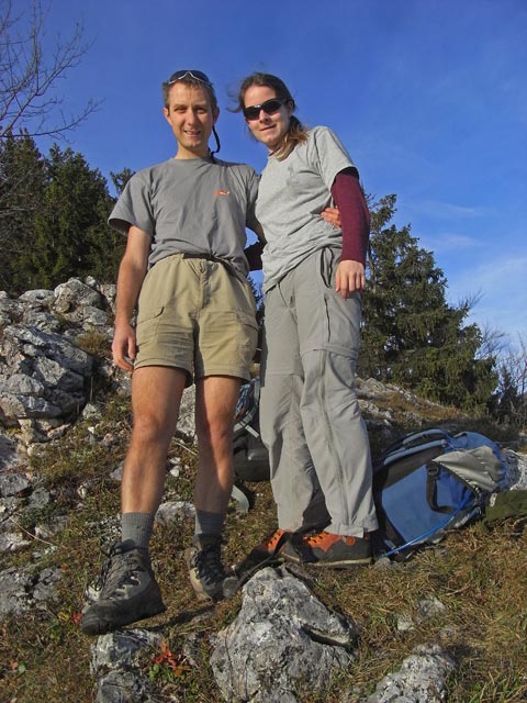 Ich und Daniela am Südostsporn des Röthelsteins