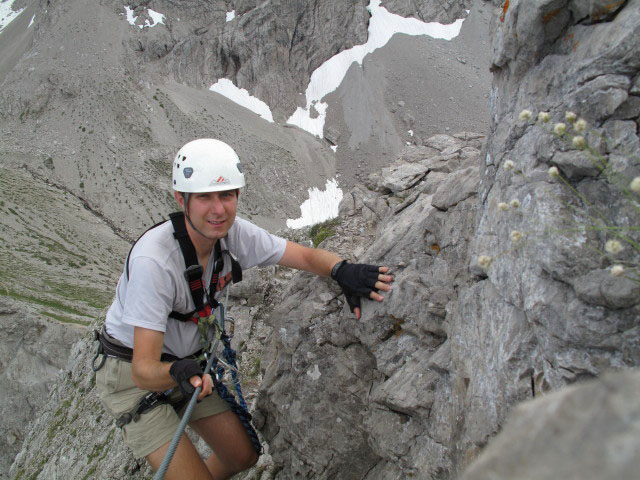 Ich am Törlkopf-Klettersteig (16. Juli)