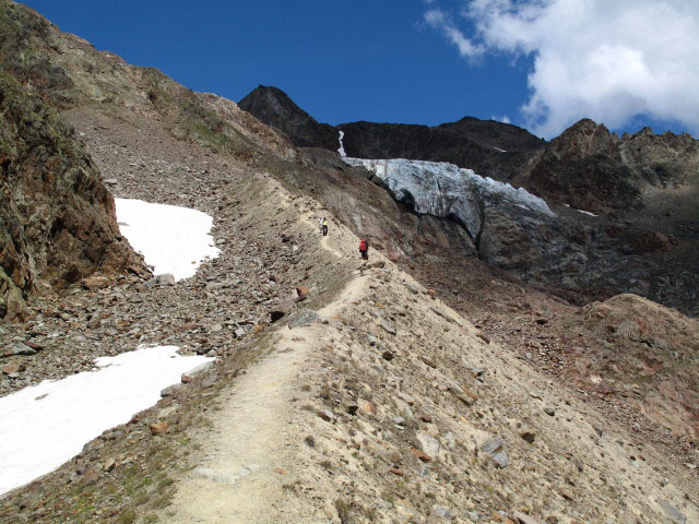 Anke zwischen Breslauer Hütte und Rofenbach (17. Aug.)