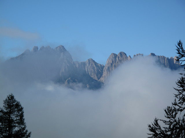 Lienzer Dolomiten vom Görtschacher Berg aus (30. Aug.)