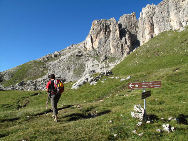 Axel zwischen Rotwandhütte und Masare-Klettersteig