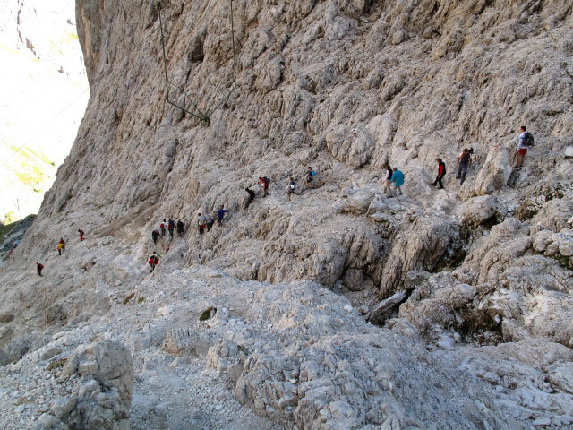 Weg 542 zwischen Gartlhütte und Rifugio Vajolet