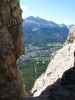 Cortina d'Ampezzo von der Via Ferrata Sci Club 18 aus
