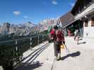 Axel in der Bergstation der Seilbahn Cortina - Faloria, 2.121 m