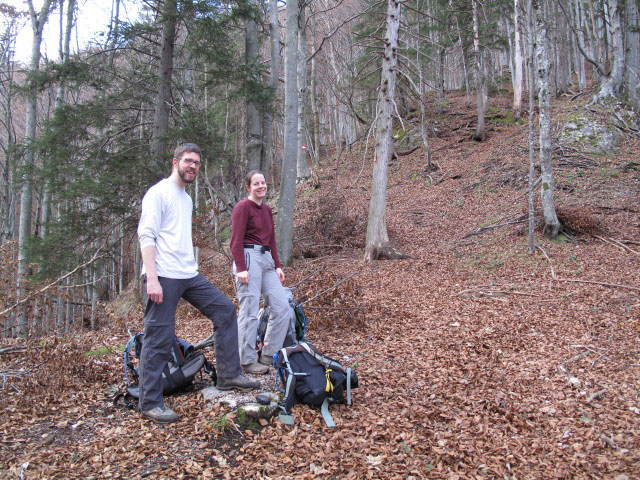 Norbert und Daniela zwischen Zwillingskogel und Grünau im Almtal