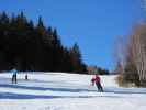 Monika und Michael auf der Piste der Schleppliftanlage Hannesen I