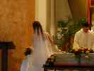 Daniela und Pater Pio in der Kreuzkirche des Stifts Heiligenkreuz (7. Mai)