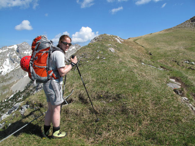 Daniela am Obholzer Gedächtnis-Klettersteig