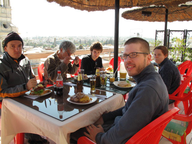 Roland, Harald, Valentin, Norbert und Daniela in Arequipa (5. Juli)