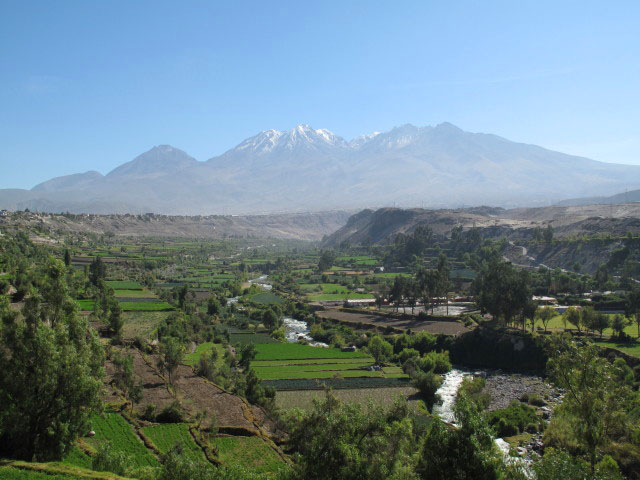 Rio Chili vom Mirador de Carmen Alto aus (7. Juli)