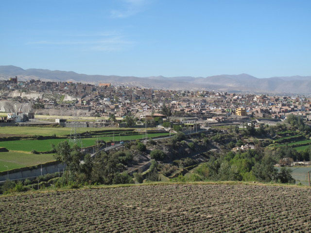 Arequipa vom Mirador de Carmen Alto aus (7. Juli)