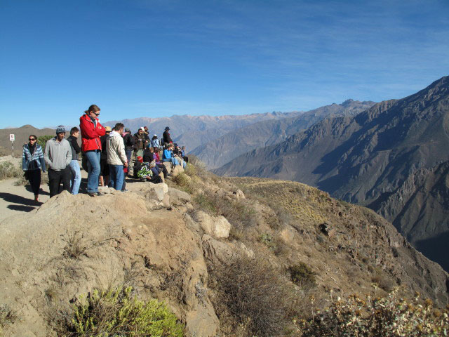 Daniela am Mirador Cruz del Condor (9. Juli)