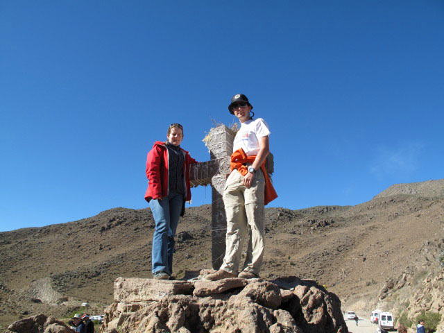 Daniela und ich am Mirador Cruz del Condor (9. Juli)