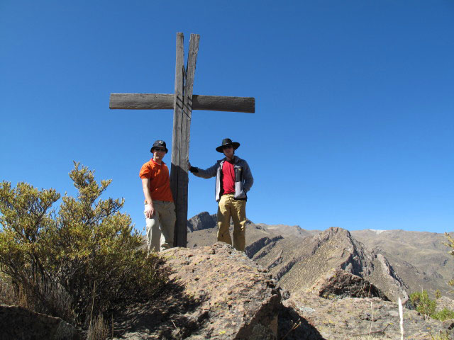 Ich und Valentin zwischen Tuti und &Ntilde;aupallacta (10. Juli)