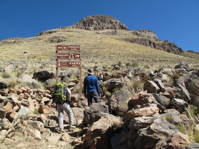 Daniela und Norbert zwischen Tuti und &Ntilde;aupallacta (10. Juli)
