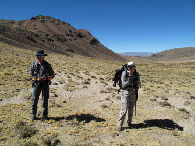 Roland und Daniela zwischen &Ntilde;aupallacta und Nevado Mismi (11. Juli)