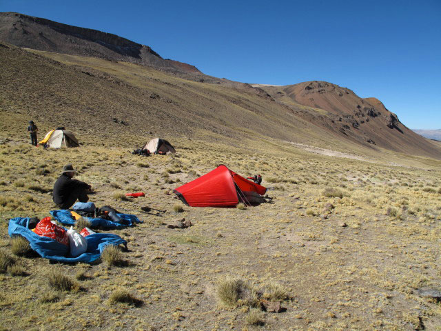 Roland und Norbert zwischen &Ntilde;aupallacta und Nevado Mismi (11. Juli)