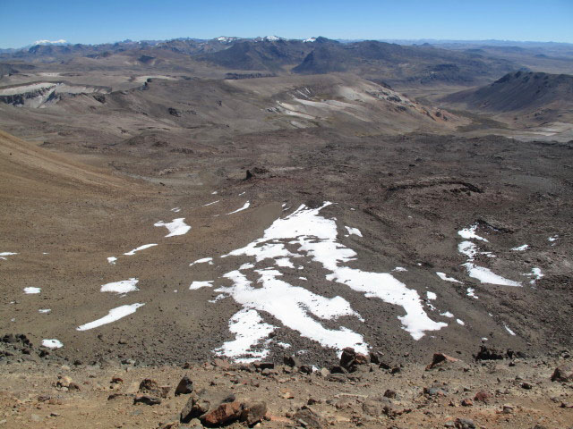 vom Nevado Mismi Richtung Nordwesten (12. Juli)