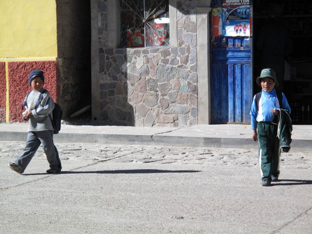 Plaza de Armas in Tuti, 3.790 m (13. Juli)