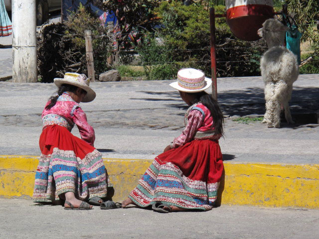 Plaza de Armas in Chivay, 3.635 m (14. Juli)