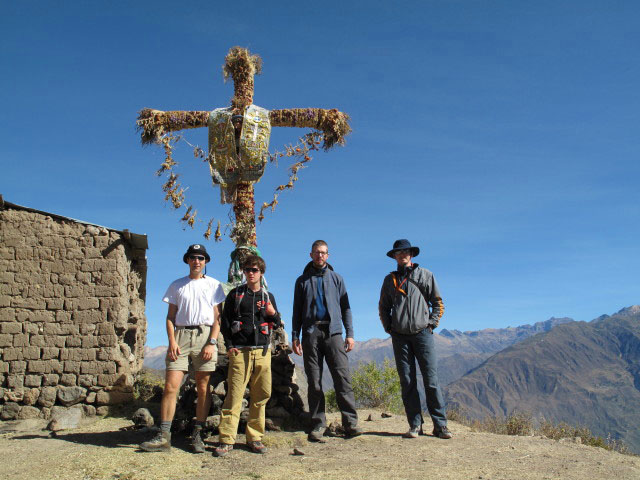 Ich, Valentin, Norbert und Roland bei Cabanaconde (15. Juli)
