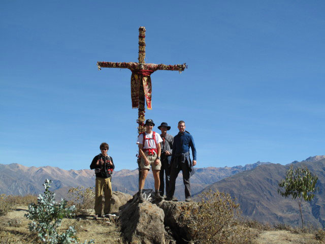 Valentin, ich, Roland und Norbert bei Cabanaconde (15. Juli)